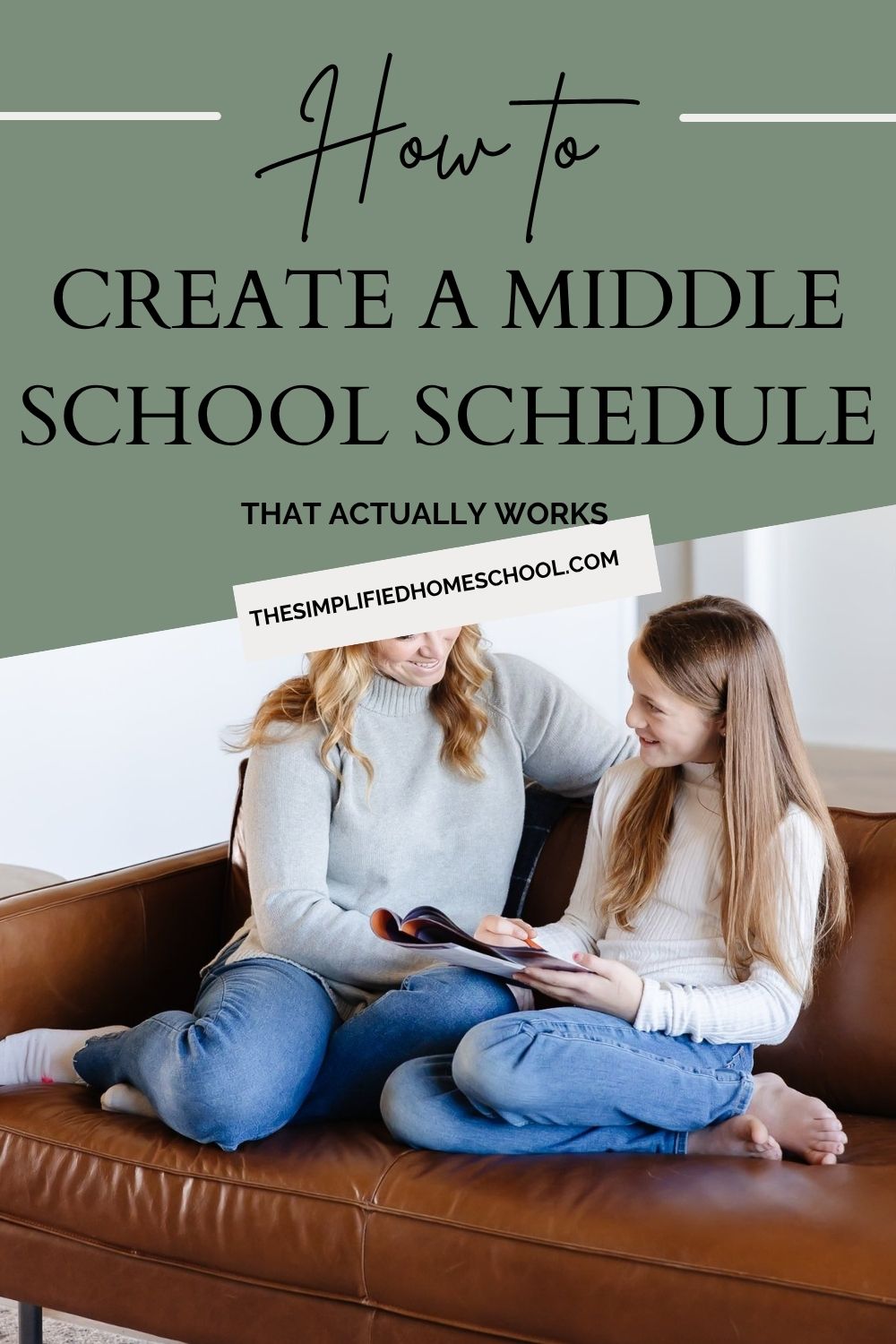 Middle school homeschool schedule
